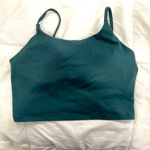 Teal Halara cropped top